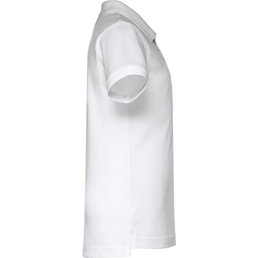 THC ADAM KIDS WH. Kurzärmeliges Poloshirt Für Kinder (unisex). Farbe Weiss , weiss, 100% Baumwolle, 2, 45,00cm x 31,00cm (Länge x Breite), Bild 3