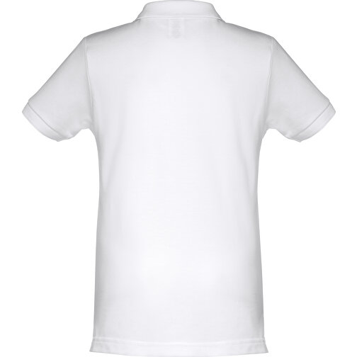 THC ADAM KIDS WH. Kurzärmeliges Poloshirt Für Kinder (unisex). Farbe Weiss , weiss, 100% Baumwolle, 10, 59,00cm x 43,00cm (Länge x Breite), Bild 2