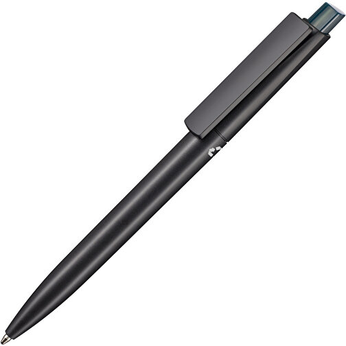 Kugelschreiber CREST RECYCLED + Schwarz , Ritter-Pen, schwarz recycled/smaragd-grün TR/FR, ABS-Kunststoff, 149,00cm (Länge), Bild 2
