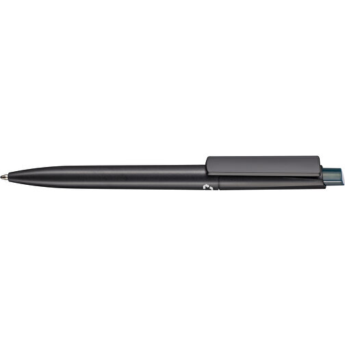 Kugelschreiber CREST RECYCLED + Schwarz , Ritter-Pen, schwarz recycled/smaragd-grün TR/FR, ABS-Kunststoff, 149,00cm (Länge), Bild 3