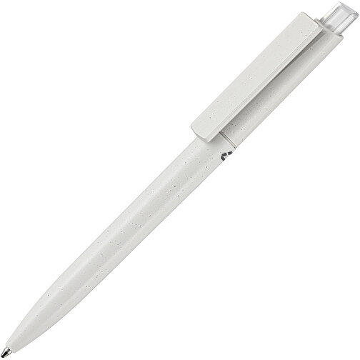 Kugelschreiber CREST RECYCLED + Grau , Ritter-Pen, grau recycled/transp. TR/FR, ABS-Kunststoff, 149,00cm (Länge), Bild 2