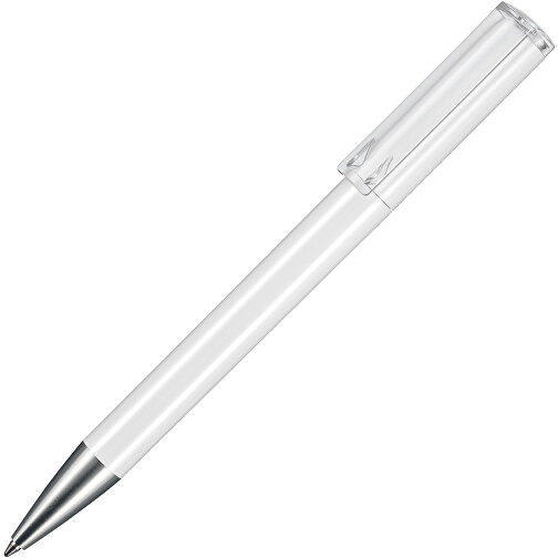 Kugelschreiber LIFT ST , Ritter-Pen, weiss/transp. TR/FR, ABS-Kunststoff, 140,00cm (Länge), Bild 2