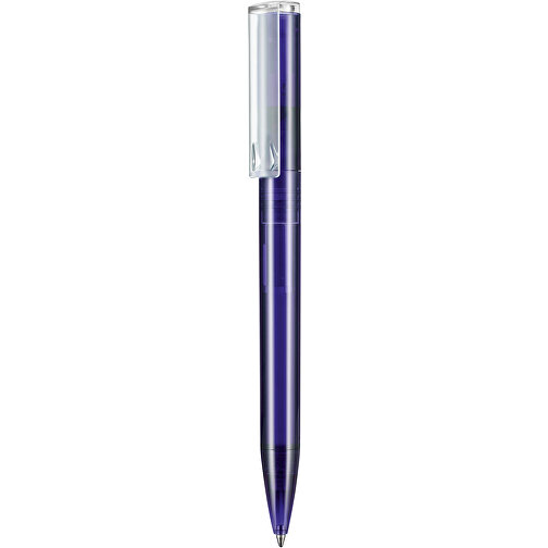 Kugelschreiber LIFT TRANSPARENT P , Ritter-Pen, ozean-blau TR/FR, ABS-Kunststoff, 140,00cm (Länge), Bild 1