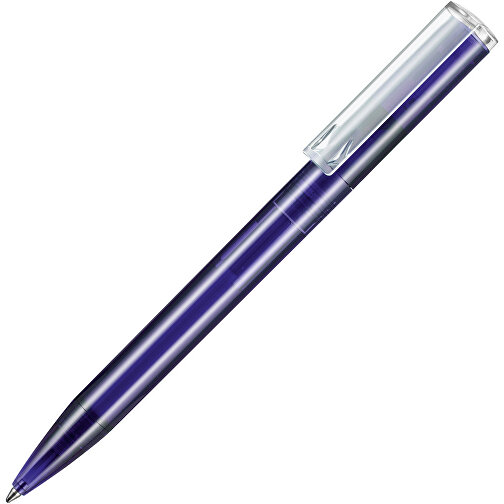 Kugelschreiber LIFT TRANSPARENT P , Ritter-Pen, ozean-blau TR/FR, ABS-Kunststoff, 140,00cm (Länge), Bild 2