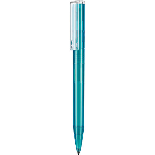 Kugelschreiber LIFT TRANSPARENT P , Ritter-Pen, türkis TR/FR, ABS-Kunststoff, 140,00cm (Länge), Bild 1
