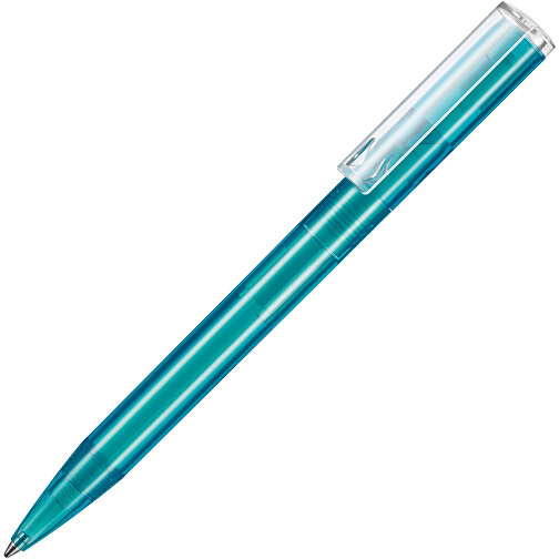 Kugelschreiber LIFT TRANSPARENT P , Ritter-Pen, türkis TR/FR, ABS-Kunststoff, 140,00cm (Länge), Bild 2