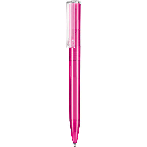 Kugelschreiber LIFT TRANSPARENT P , Ritter-Pen, magenta-pink TR/FR, ABS-Kunststoff, 140,00cm (Länge), Bild 1