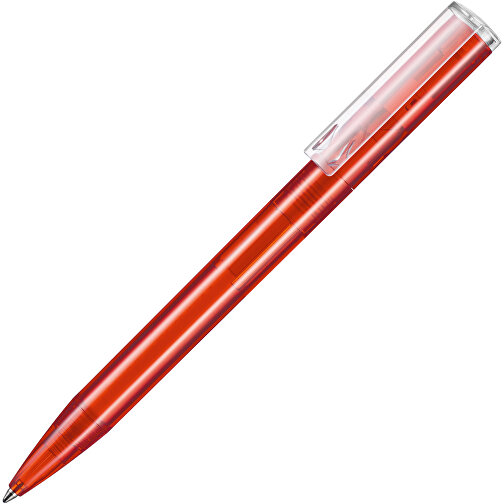 Kugelschreiber LIFT TRANSPARENT P , Ritter-Pen, feuer-rot TR/FR, ABS-Kunststoff, 140,00cm (Länge), Bild 2