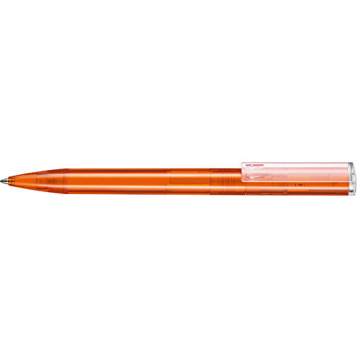 Kugelschreiber LIFT TRANSPARENT P , Ritter-Pen, clementine-orange TR/FR, ABS-Kunststoff, 140,00cm (Länge), Bild 3