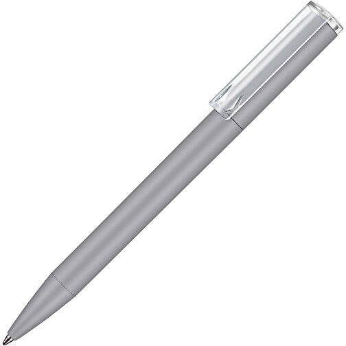 Kugelschreiber LIFT SOFT P , Ritter-Pen, stein-grau, ABS-Kunststoff, 140,00cm (Länge), Bild 2