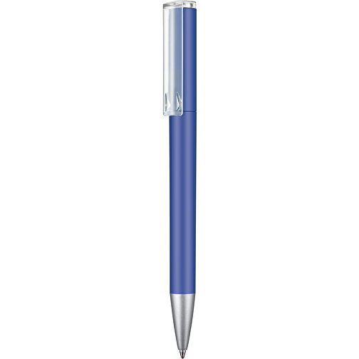 Kugelschreiber LIFT SOFT , Ritter-Pen, azur-blau, ABS-Kunststoff, 140,00cm (Länge), Bild 1
