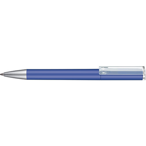 Kugelschreiber LIFT SOFT , Ritter-Pen, azur-blau, ABS-Kunststoff, 140,00cm (Länge), Bild 3