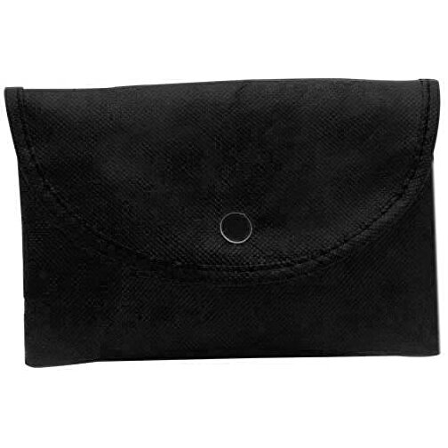 Faltbare Tasche AUSTEN , schwarz, Vliesstoff, 45,00cm x 12,00cm x 33,00cm (Länge x Höhe x Breite), Bild 1