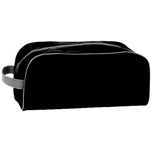 Schuhtasche PIRLO , schwarz, Polyester 6D, 35,00cm x 15,00cm x 16,00cm (Länge x Höhe x Breite), Bild 1