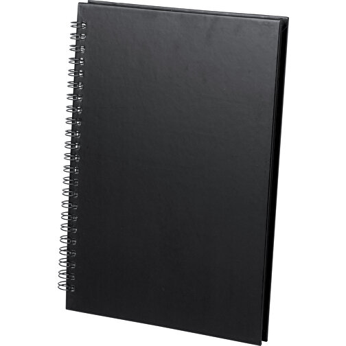 Notizbuch GULLIVER , schwarz, Recycelt Pappe, 16,40cm x 1,60cm x 21,70cm (Länge x Höhe x Breite), Bild 1