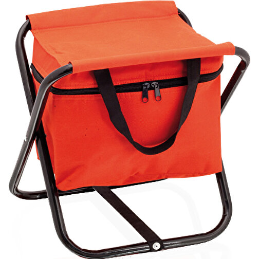 Stuhl Kühltasche XANA , rot, Polyester 6D, 26,50cm x 32,00cm x 34,50cm (Länge x Höhe x Breite), Bild 1