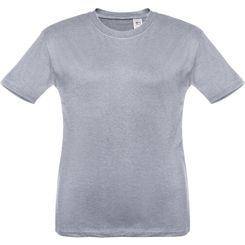 THC QUITO. Unisex Kinder T-shirt , hellgrau melliert, 100% Baumwolle, 4, 45,00cm x 34,00cm (Länge x Breite), Bild 1