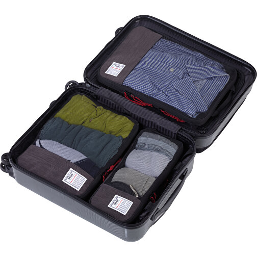 TROIKA Set di borse da viaggio a compressione BUSINESS PACKING CUBES, Immagine 4