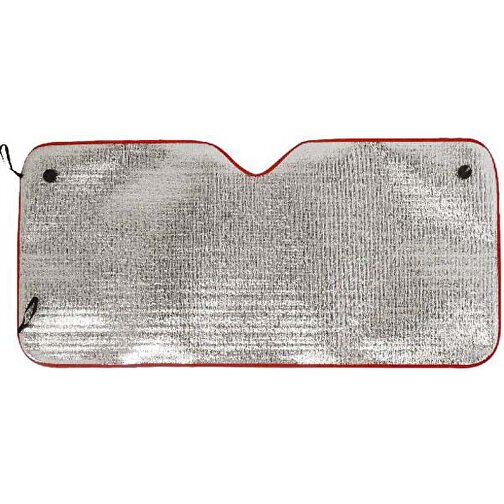 Autosonnenschutz FUSSION , rot, Aluminium Einseitig, 130,00cm x 60,00cm (Länge x Breite), Bild 1