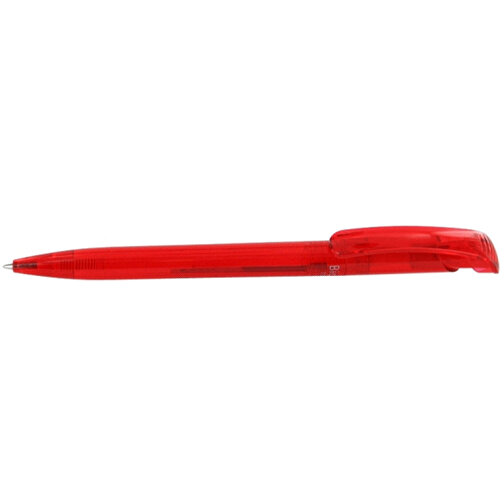 Kugelschreiber BIO-CLEAR , Ritter-Pen, feuerrot, ABS-Kunststoff, 14,80cm (Länge), Bild 3