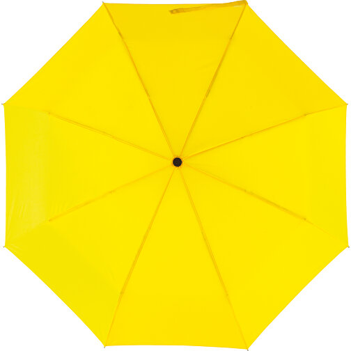 Windproof-Taschenschirm BORA , gelb, Metall / Aluminium / Polyester, , Bild 2
