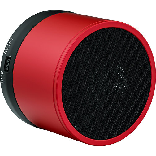 Bluetooth® Lautsprecher „Blues“ , Promo Effects, rot, ABS, Metall, Gummi, 5,00cm (Höhe), Bild 4