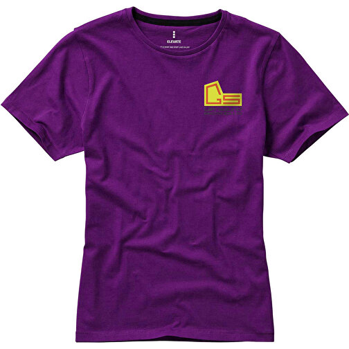 Nanaimo – T-Shirt Für Damen , pflaume, Single jersey Strick 100% BCI Baumwolle, 160 g/m2, S, , Bild 2
