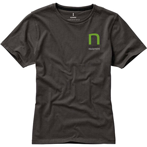 Nanaimo – T-Shirt Für Damen , anthrazit, Single jersey Strick 100% BCI Baumwolle, 160 g/m2, S, , Bild 2