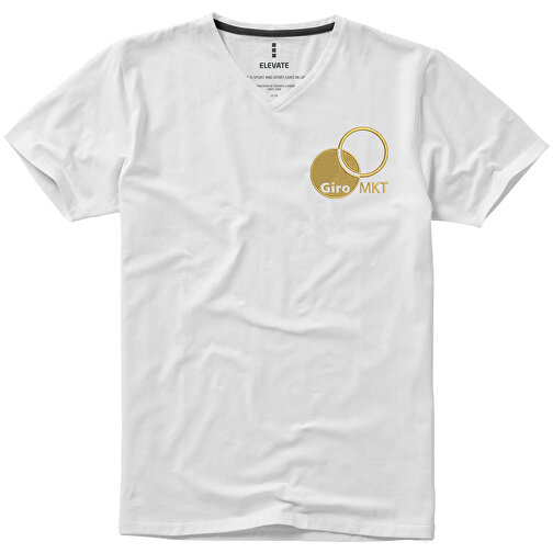 Kawartha T-Shirt Für Herren Mit V-Ausschnitt , Green Concept, weiß, Single jersey Strick 95% Bio Baumwolle, 5% Elastan, 200 g/m2, M, , Bild 4