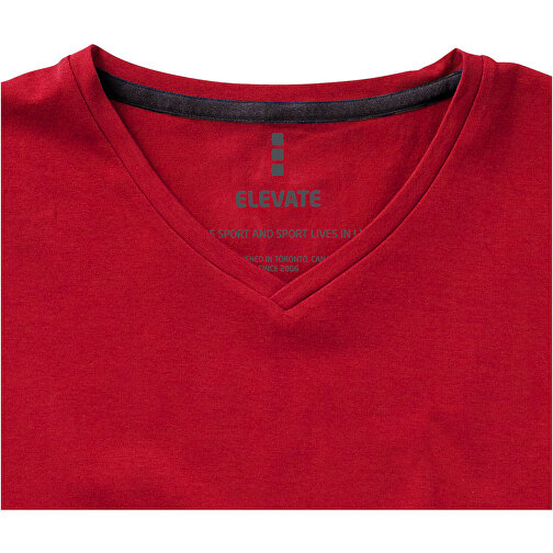 Kawartha T-Shirt Für Herren Mit V-Ausschnitt , Green Concept, rot, Single jersey Strick 95% Bio Baumwolle, 5% Elastan, 200 g/m2, S, , Bild 6
