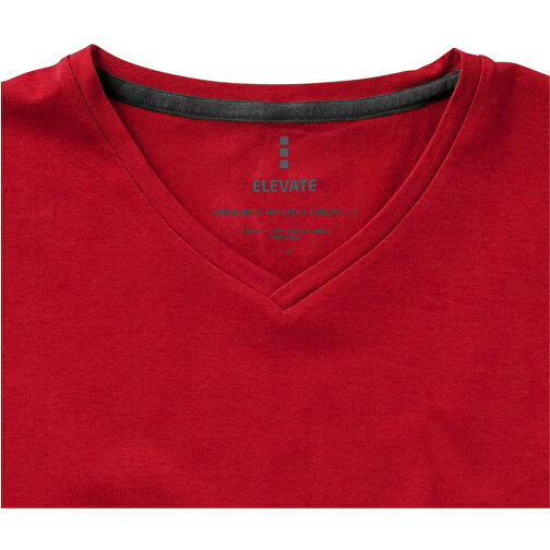 Kawartha T-Shirt Für Damen Mit V-Ausschnitt , Green Concept, rot, Single jersey Strick 95% Bio Baumwolle, 5% Elastan, 200 g/m2, XL, , Bild 6