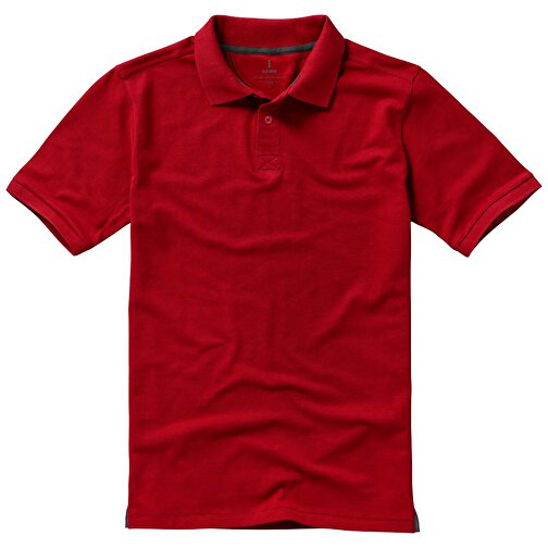 Calgary Poloshirt Für Herren , rot, Piqué Strick 100% BCI Baumwolle, 200 g/m2, XL, , Bild 12