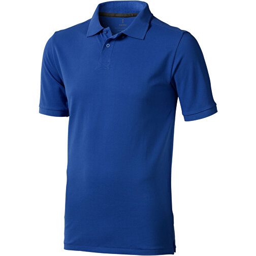 Calgary Poloshirt Für Herren , blau, Piqué Strick 100% BCI Baumwolle, 200 g/m2, S, , Bild 1