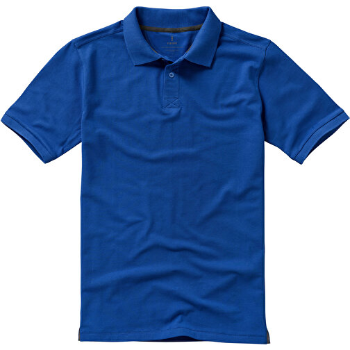 Calgary Poloshirt Für Herren , blau, Piqué Strick 100% BCI Baumwolle, 200 g/m2, M, , Bild 3