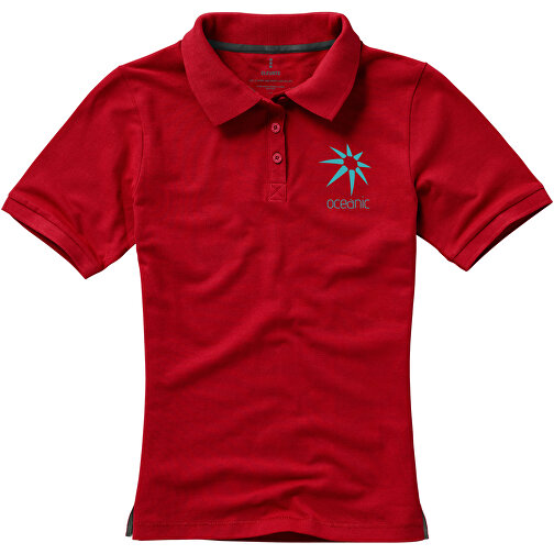 Calgary Poloshirt Für Damen , rot, Piqué Strick  Baumwolle, 200 g/m2, M, , Bild 5