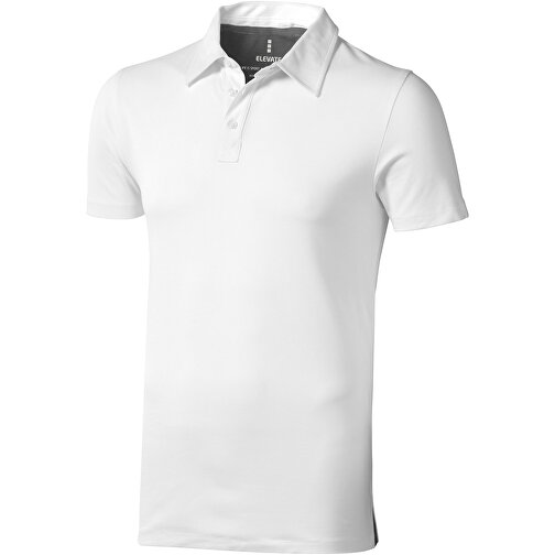 Markham Stretch Poloshirt Für Herren , weiß, Double Pique Strick 5% Elastan, 95% BCI Baumwolle, 200 g/m2, L, , Bild 1