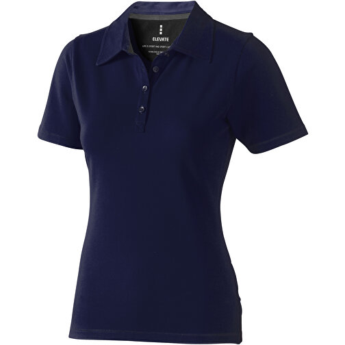 Markham Stretch Poloshirt Für Damen , navy, Double Pique Strick 5% Elastan, 95% BCI Baumwolle, 200 g/m2, XL, , Bild 1