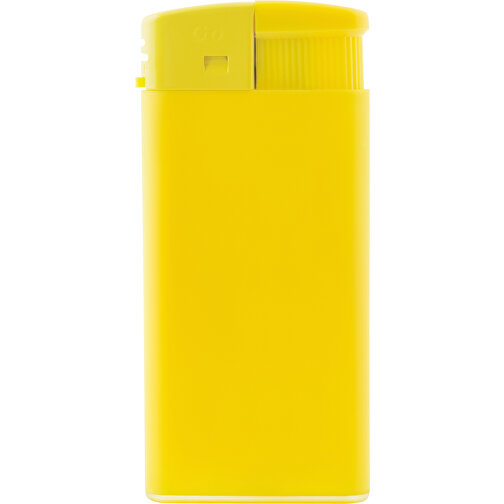 GO XL Matt Piezo Feuerzeug , gelb, Kunststoff, 7,90cm x 0,90cm x 3,50cm (Länge x Höhe x Breite), Bild 1