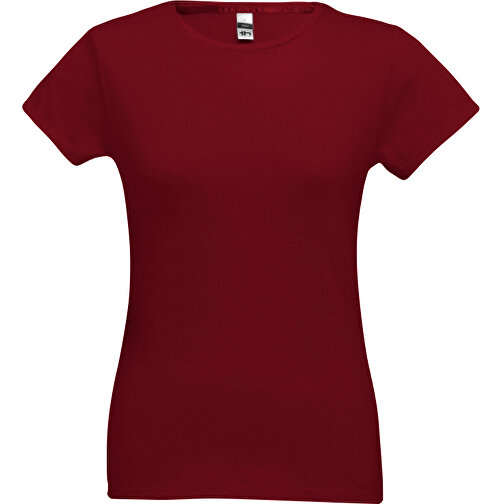 THC SOFIA. Tailliertes Damen-T-Shirt , burgunder, 100% Baumwolle, L, 64,00cm x 47,00cm (Länge x Breite), Bild 1