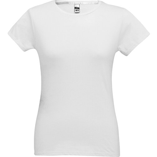 THC SOFIA WH. Tailliertes Damen-T-Shirt Aus Baumwolle. Farbe Weiß , weiß, 100% Baumwolle, XL, 66,00cm x 50,00cm (Länge x Breite), Bild 2
