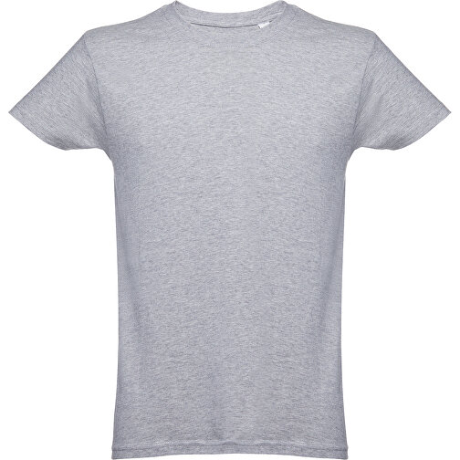 THC LUANDA. Herren-T-Shirt Aus Baumwolle Im Schlauchformat , hellgrau melliert, 100% Baumwolle, XXL, 79,00cm x 62,00cm (Länge x Breite), Bild 1