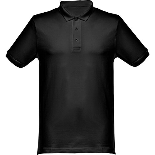THC MONACO. Herren Poloshirt , schwarz, 100% Baumwolle, XL, 75,50cm x 58,00cm (Länge x Breite), Bild 2