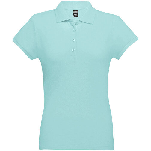 THC EVE. Damen Poloshirt , menthol grün, 100% Baumwolle, XL, 66,00cm x 49,00cm (Länge x Breite), Bild 1