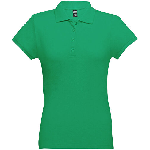 THC EVE. Damen Poloshirt , grün, 100% Baumwolle, S, 60,00cm x 40,00cm (Länge x Breite), Bild 1