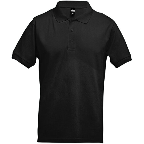 THC ADAM. Kurzarm-Poloshirt Aus Baumwolle Für Herren , wasserblau, 100% Baumwolle, XL, 73,00cm x 58,00cm (Länge x Breite), Bild 2