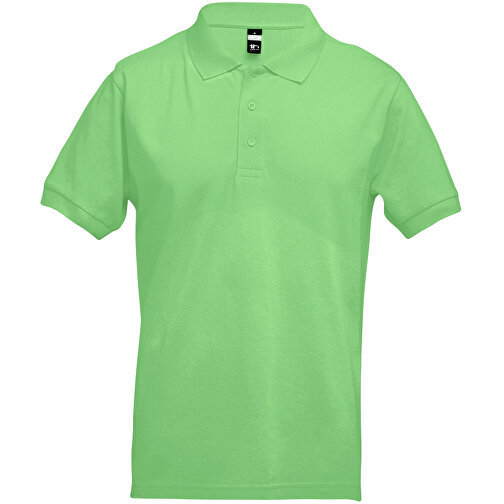 THC ADAM. Kurzarm-Poloshirt Aus Baumwolle Für Herren , hellgrün, 100% Baumwolle, XL, 73,00cm x 58,00cm (Länge x Breite), Bild 1