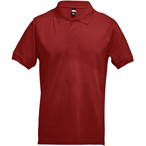 THC ADAM. Kurzarm-Poloshirt Aus Baumwolle Für Herren , burgunder, 100% Baumwolle, XXL, 75,00cm x 61,00cm (Länge x Breite), Bild 1