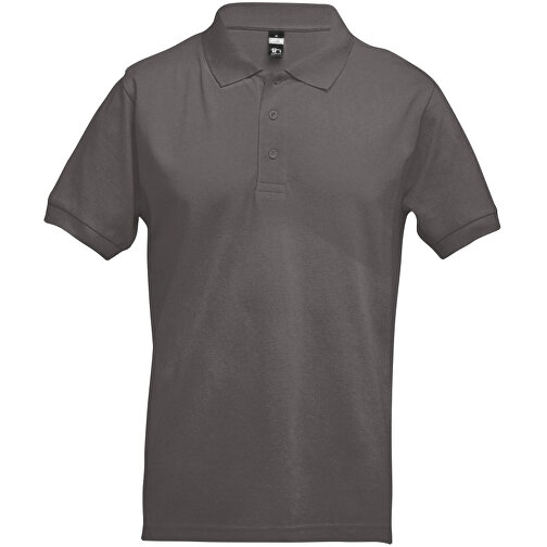 THC ADAM. Kurzarm-Poloshirt Aus Baumwolle Für Herren , grau, 100% Baumwolle, L, 71,50cm x 54,00cm (Länge x Breite), Bild 1