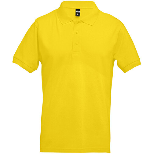 THC ADAM. Kurzarm-Poloshirt Aus Baumwolle Für Herren , gelb, 100% Baumwolle, XXL, 75,00cm x 61,00cm (Länge x Breite), Bild 1