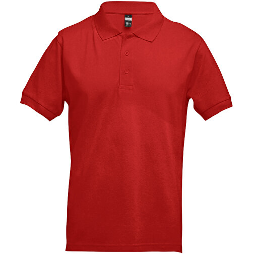 THC ADAM. Kurzarm-Poloshirt Aus Baumwolle Für Herren , rot, 100% Baumwolle, S, 67,50cm x 46,00cm (Länge x Breite), Bild 1
